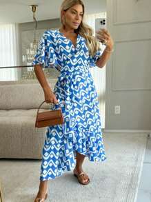 Women Dresses - 藍色 - 查看 1