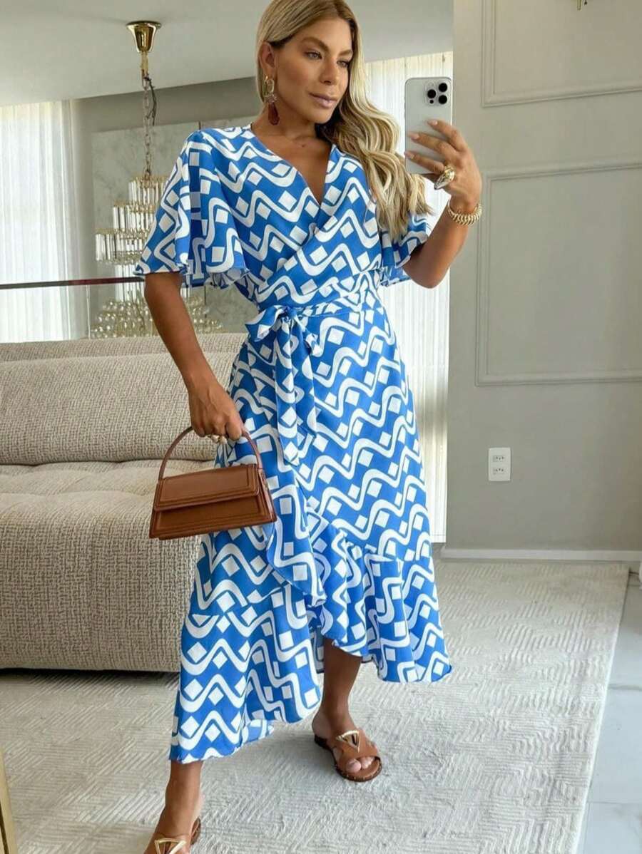 Women Dresses - 藍色 - 查看 1