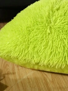 1pc Soft Fluffy Pillows Case Plush Cushion Cover Pink Blue Purple Warm Living Room Bedroom Sofa Decorative Pillows Cover Gifts Birthday Graduation