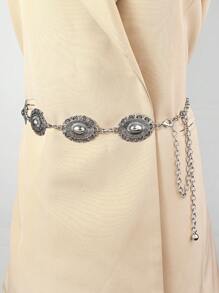1 Máy Tính Nữ Phong Cách Bohemian Dây Lưng Vintage Dây Kim Loại Trang Trí Hình Học Boho Halloween - nhiều màu - Xem 7