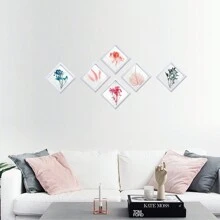 Party/Wedding/Event Creative & Minimal Table Decoration Wall Hanging Star-Shaped Dried Flower Photo Frame Set Best Gifts Birthday - Multicolor - View 9