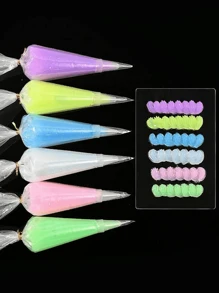 50g/Pack Imitation Light Crystal Clear Fine Glitter Slime Putty, Cream Colored, Used For Diy Hair Clips, Phone Cases, And Goo Cards Handmade Craft Summer, School