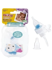 Aspirador Nasal Nuby Limpieza Para Bebes 4 Filtros - transparente - Ver 2