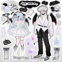 1 Set Girl Character Stickers For Diy Journal, Notebook, Laptop, Mobile Phone Decor - Multicolor - View 6