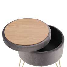 Savannah Round Storage Vanity Stool