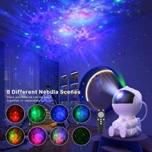 Star Projector Galaxy Night Light Led Lamp With Astronaut Space Themed Projection For Ceiling Decoration, Great Gift For Kids