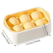 1pc Green Ice Cream Mold, Home Use Ice Cube Tray For Making Ice Cream, Popsicles, Snowballs, Press Type Silicone Mold - Green - View 3