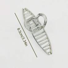 1pc/2pcs Women Minimalist Casual Style Hair Claw, For Daily Life Street Halloweenhair Clip Hair Jaw Clip Hair Clamps - Gold - View 4