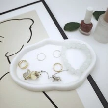 1 Khay đựng trang sức/đồ trang trí nhỏ cho nữ, giá đựng nhẫn, đĩa silicon hình đám mây độc đáo, đồ trang trí phòng xinh xắn, quà tặng Ngày của Mẹ, sinh nhật, quà tặng ấm áp cho gia đình, quà tặng Ngày Valentine, trang trí phòng. - trắng - Xem 5