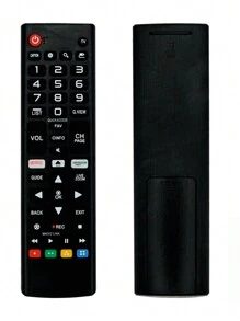 Controle Remoto Compatível Com Tv L G Smart Net flix Ama zon c/ Pilhas SKY-8035 - Preto - Visão 2