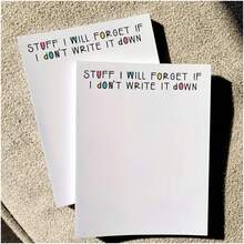 Funny Notepads, Novelty Notepads, Funny Funky And Rude Desk Accessories For Gifts To Friends, Colleagues, Bosses - White - View 1