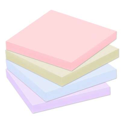 4 Blocs De Notas Adhesivas De Colores Pastel De 7,5 X 7,5 Cm (3x3 Pulgadas), Blocs Autoadhesivos De Colores Morandi, Fáciles De Pegar En El Hogar, La Oficina, El Cuaderno, 50 Hojas Por Bloc