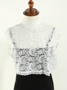 1 chiếc áo ba lỗ không tay cổ giả ren gợi cảm thoáng khí co giãn cho nữ, áo hai dây nhiều lớp thích hợp cho tiệc tùng, hẹn hò, những dịp trang trọng - Nhiều màu - Xem 8