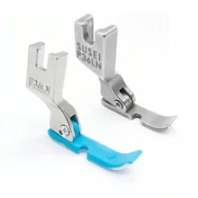 [Flatbed Single Side Presser Foot] P36lnp36n Plastic Flatbed Sewing Machine Foot For Single Side Zipper Pressing - Blue - View 5