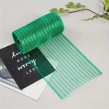 Golden Crafts And Party Mesh Ribbon - 6-Inch Metallic Gold Decoration Yarn, 10-Yards Roll For DIY, Festive And Fashion Projects - Multicolor - View 17