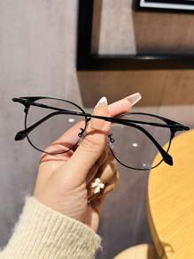 1pc Stainless Steel Photochromic Round Fashion Glasses - Changes Color Under Appropriate Light Wavelength, Resumes Original Color When Light Source Removed, Fashionable And Unisex For Summer Beach Vacation,Outdoor,Travel