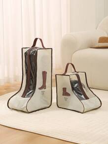 1 pezzo/2 pezzi/3 pezzi Borsa da viaggio per scarpe, borsa per conservazione stivali, borsa protettiva antipolvere per stivaletti con manico, stivali corti portatili e impermeabili, organizer per scarpe da donna e da uomo (stivaletti alla caviglia)