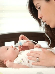 Aspirador Nasal Nuby Limpieza Para Bebes 4 Filtros - transparente - Ver 4