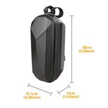 Eva Hard Shell Waterproof Scooter Head Bag, Suitable For Electric Skateboard, Bicycle, Balance Car, With Hook Design