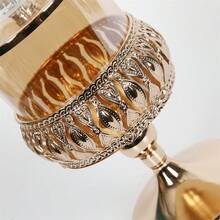 1pc Luxury Glass Jar For Storage Or Decoration, Suitable For Living Room Or Dining Room - Gold - View 5