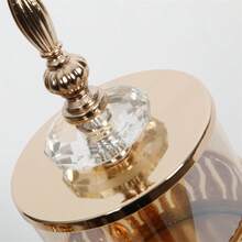 1pc Luxury Glass Jar For Storage Or Decoration, Suitable For Living Room Or Dining Room - Gold - View 6