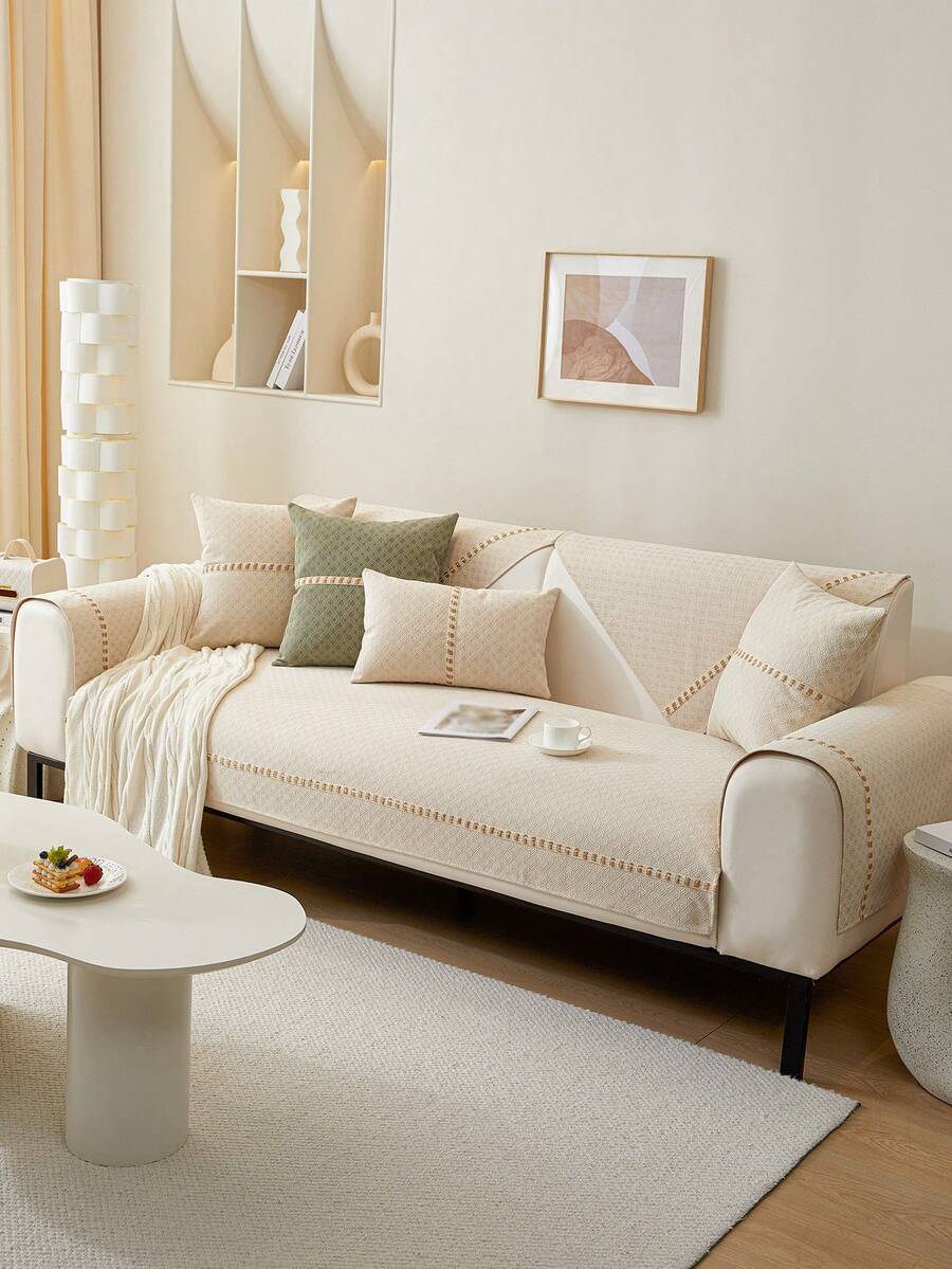 1pc Universal Jacquard Sofa Cushion, Northen European Modern Style Pet