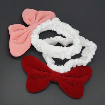 1pc Velvet Bow Car Rearview Mirror Decor Cover Cute Cartoon Bowknot Soft Velvet Red Pink Universal Auto Interior Rear View Mirror Protector Accessory For Women Girls Kids Car Styling Cute Kawaii Girly Dashboard Accent Rearview Decoration Gift Idea Car Ornament Automotive Home Travel Essentials Perfect For Daily Commute Road Trips Date Nights Birthday Presents Halloween Thanksgiving Holiday Christmas Party Wedding Accessories Car Interior Makeover Cozy Chic Charming Romantic Playful Novelty Cute Accessory