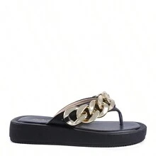 Zing Link Chain Thong Flats - Vàng - Xem 2