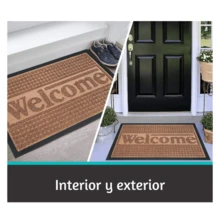 PVC Entrance Mat And Welcome Rug 40x60 Cm - Beige - View 3