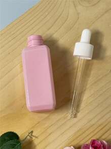 精油滴管瓶 30ml/50ml 移液器 1pc 化妆品样品香水液体容器带滴管，可重复使用，适用于身体按摩油，芳香疗法精油样品，旅行必需品，塑料瓶 - 粉色 - 查看 5