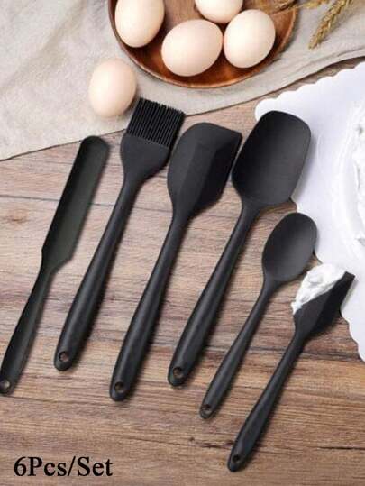 مجموعة مكونة من 6/12 قطعة من ملعقة سيليكون للخبز وممحاة وفرشاة كأدوات للخبز