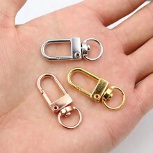 10 Stücke Karabinerhaken Verschlüsse für DIY Schlüsselanhänger, Schlüsselringe, Accessoires, Schmuckherstellung Zubehör