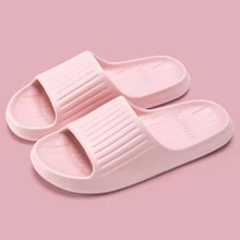 Zapatillas de casa rosa para mujeres, ideales para verano, sandalias de secado rápido para baño de parejas - Rosa - Ver 1