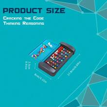 1pc Code Cracking Game Mini Board Game, Montessori Mastermind Educational Intellectual Development Travel Toy For Kids Easter Christmas Halloween Birthday Gifts For Boys Girls(Random Color) - Grey - View 8