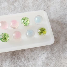 Molde de silicona para colgante, molde de silicona redondo, para hacer collares, pulseras y joyería, con 20 cavidades huecas