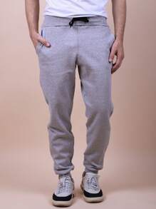 Men Hoodie & Sweatshirt Co-Ords - 淺灰色 - 查看 2