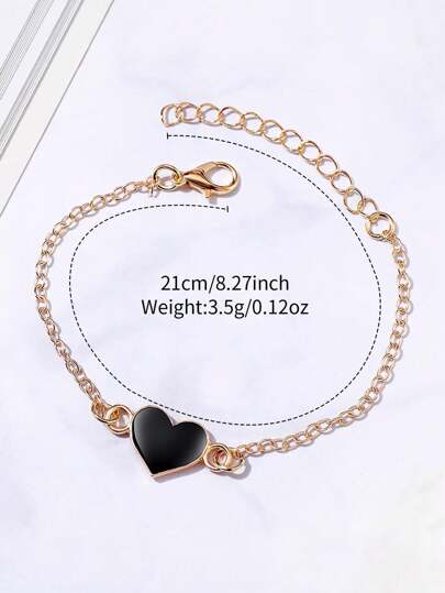 Able Minimalist Dial Quartz Wrist Horloge Leather Heart Shaped Bracelet As Students Returning To School Valentines view 5