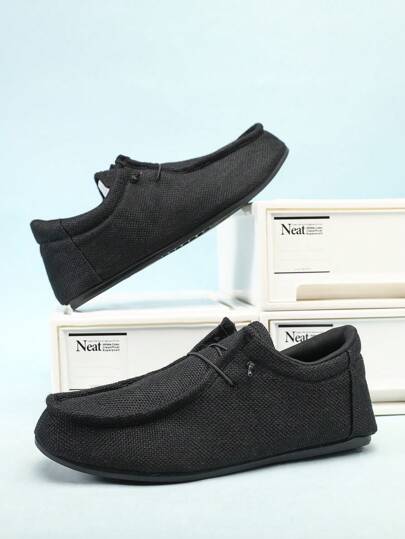 Men's Sunflower & Cow Pattern Canvas Shoes, Casual Lace-Up Outdoor Shoes, Lightweight Low Top Sports Sneakers