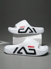 Men Summer Indoor Slippers Non-Slip Bathroom Shower Sandals Thickened Bottom Height Increasing Slippers Casual Fashionable Style For Outdoor Use