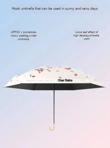 COMPACT Travel Umbrella - Lightweight Portable Mini Compact Umbrellas Windproof Small Parasol Umbrella Tiny Hook Design Perfect For Purse Women Kids - Multicolor - View 8