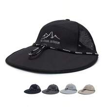 1 件装男士太阳帽，户外渔夫帽，防晒帽，透气宽边渔夫帽，时尚 - 多色 - 查看 12