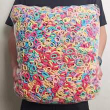 99 piezas Scrunchies de pelo de princesa, aptos para uso diario, coleta, ligas de pelo, bandas de goma para el cabello, cuerda para el cabello, sujetadores elásticos para el cabello - Multicolor - Ver 1