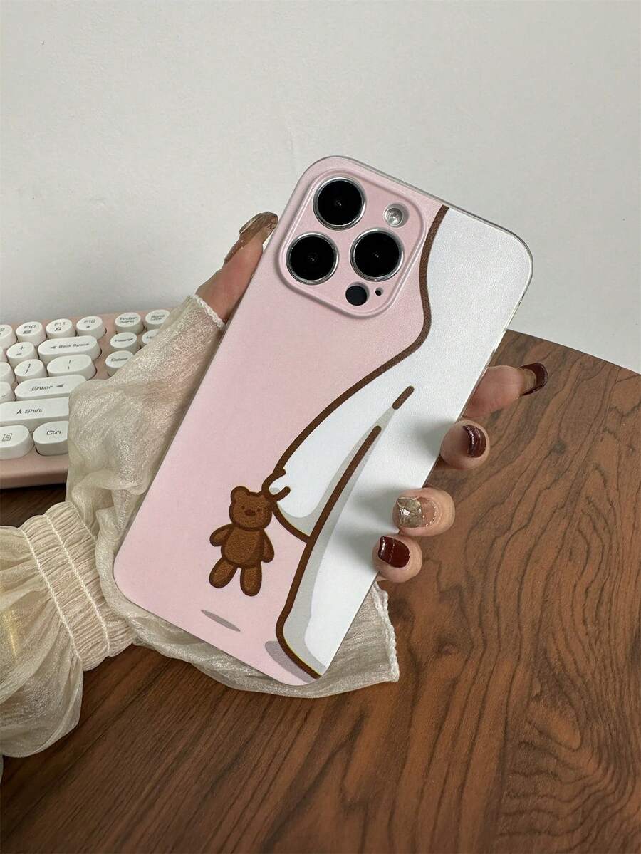 1 Ốp Điện Thoại Tpu Trong Suốt Với Thiết Kế Hình Gấu Sơn Tương Thích Với Các Model Apple/Samsung - Nhiều màu - Xem 1