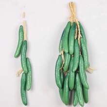 逼真的蔬菜和水果花環,掛在牆上的辣椒和玉米模型,假蔬菜裝飾,塑料裝飾花環 - 彩色 - 查看 1