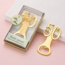 Digital Bottle Opener For Wedding, Birthday, Advertising Gift, Golden Wedding, Party Favor, Alloy Made For Beer Bottle - Available In 30/40/50/60/70/80/90 Number Design - Multicolor - View 10