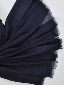 Wine Red Multipurpose Solid Color Soft & Breathable Scarf, Headband, Wrap - Burgundy - View 5