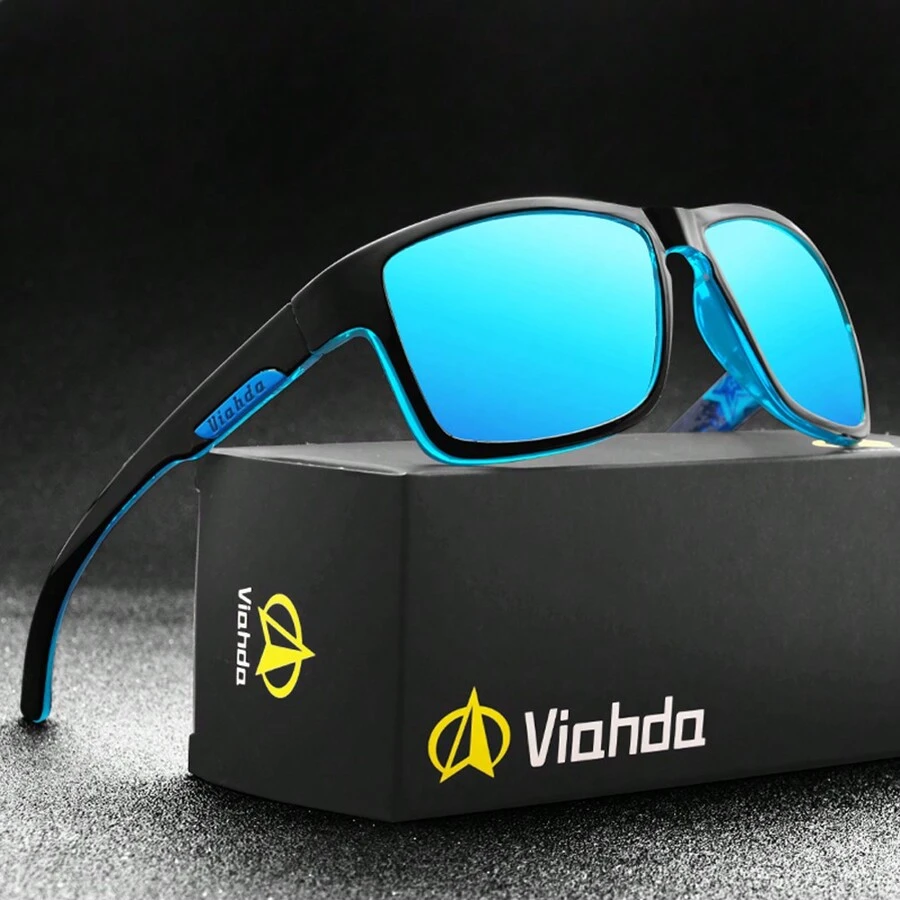 Kính thời trang VIAHDA Vintage Polarized Sport Driving Kính thời trang cho nam nữ bảo vệ đường phố - Nhiều màu - Xem 1