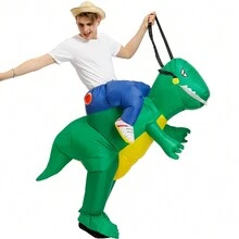 Disfraz Inflable De Dinosaurio Jurásico De Fantasía Para Niños Y Adultos - A - Ver 17