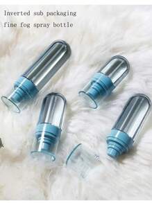 1只便攜式倒立包裝塑料小型納米噴霧瓶,酒精噴霧器消毒化妝水噴霧器可用於面部和旅行