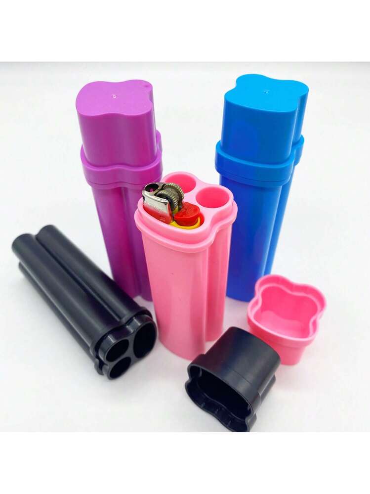 8pcs Empty Storage Tubes 8.26 Inch Long ID 0.78 Inch Clear Rigid Plastic Tubing With Black Rubber Caps Transparent Storage Tube - View #10